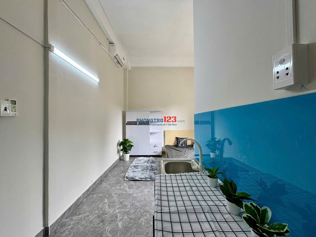 Cho Thuê Căn Hộ Studio 30m2 – Full Nội Thất – Ban Công / Máy Giặt Riêng– Khu ETown, Tân Bình
