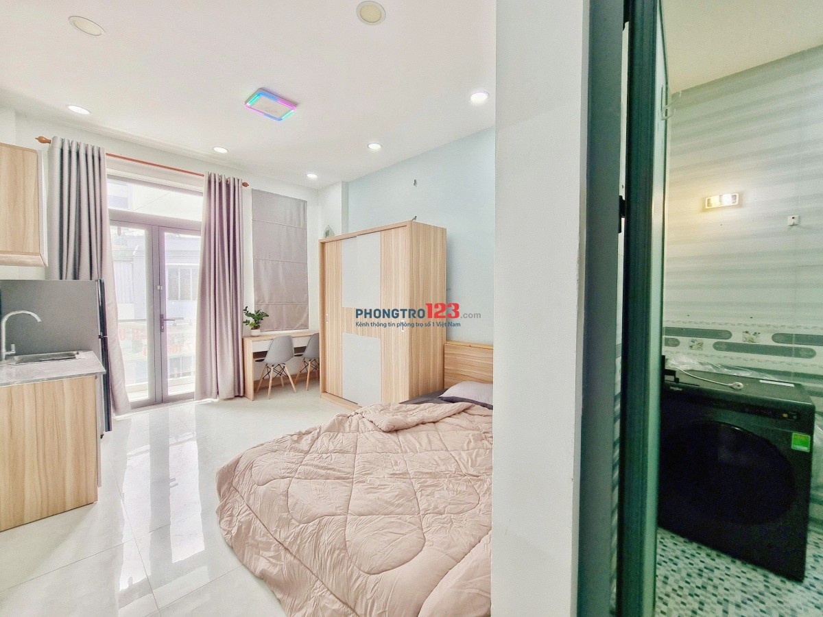Cho Thuê Căn Hộ Studio 30m2 – Full Nội Thất – Ban Công / Máy Giặt Riêng– Khu ETown, Tân Bình