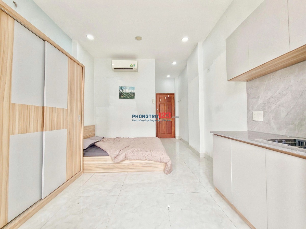 Cho Thuê Căn Hộ Studio 30m2 – Full Nội Thất – Ban Công / Máy Giặt Riêng– Khu ETown, Tân Bình