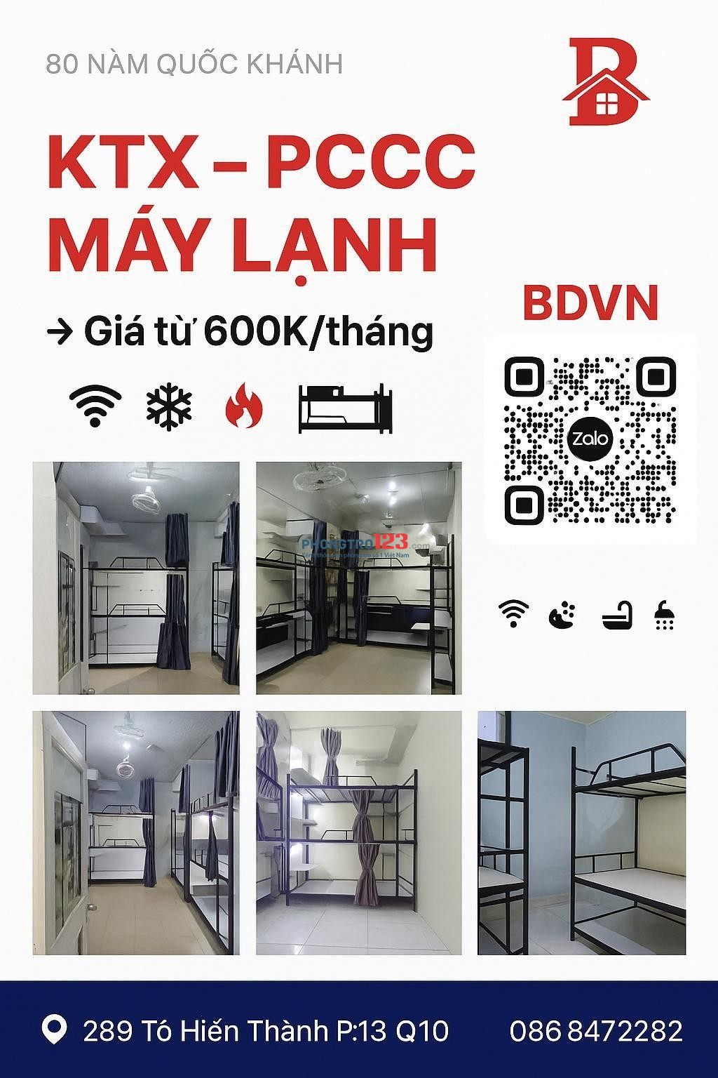 PHÒNG TRỌ - KÝ TÚC XÁ TRUNG TÂM QUẬN 10 GIỜ GIẤC TỰ DO