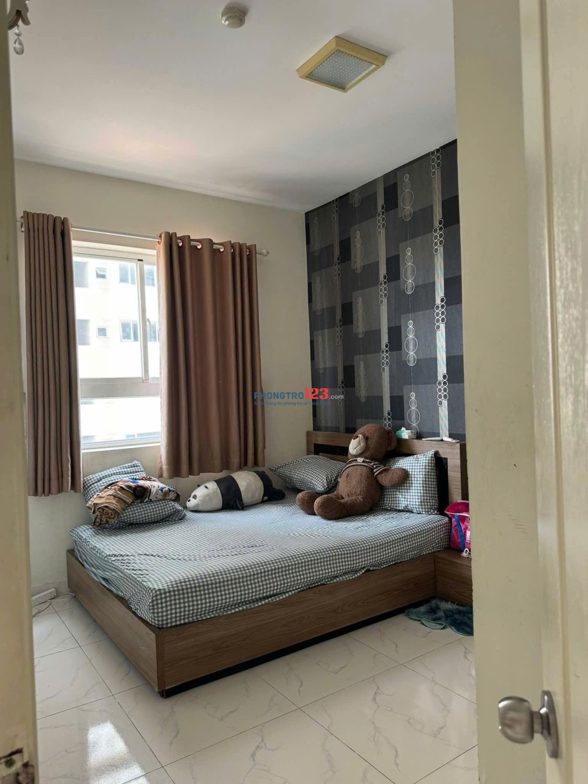 Chung cư Hoa Sứ, P7, Phú Nhuận, 75m3, 2 PN, Nội thất, 12tr/tháng