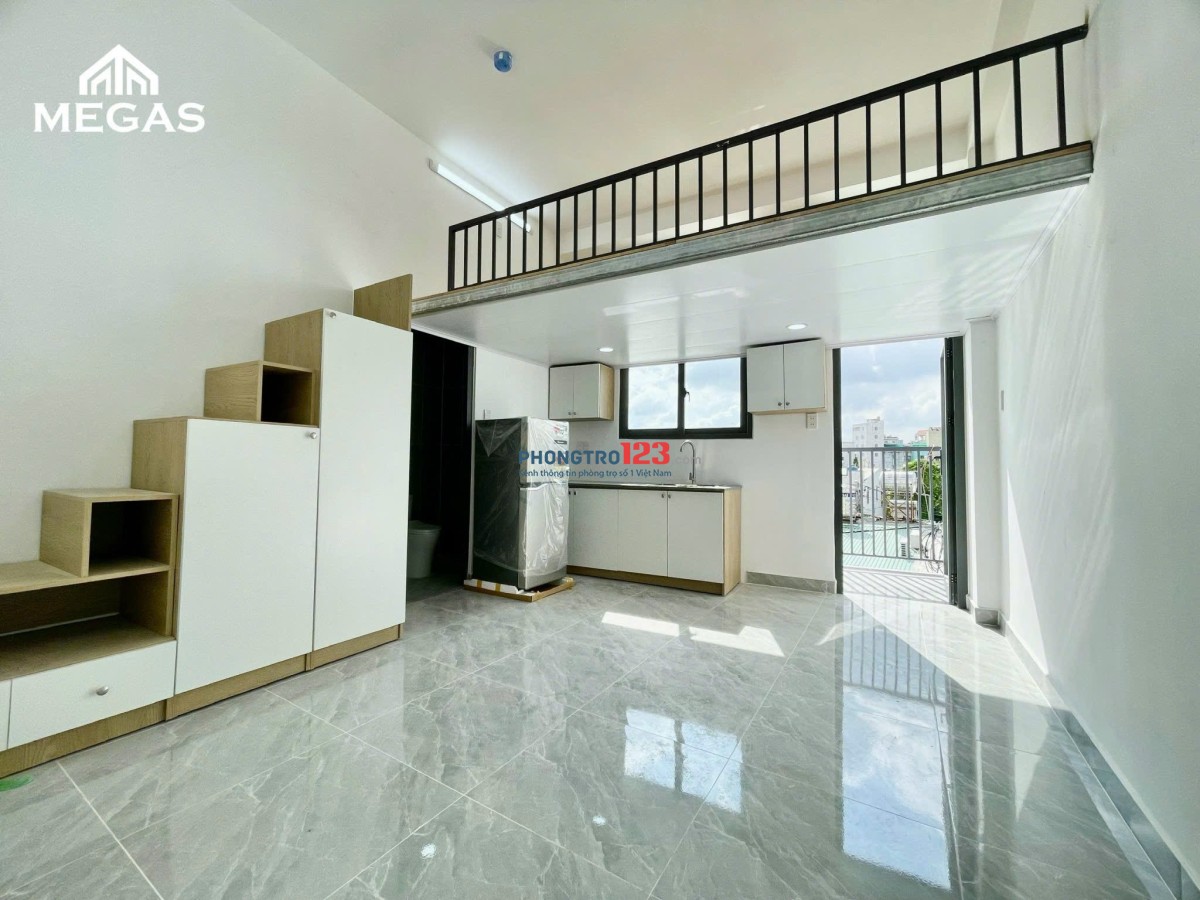 CHO THUÊ CĂN HỘ DỊCH VỤ CÓ GÁC, FULL NỘI THẤT Ở NGAY SAU SÂN BAY, KHU AN NỊN