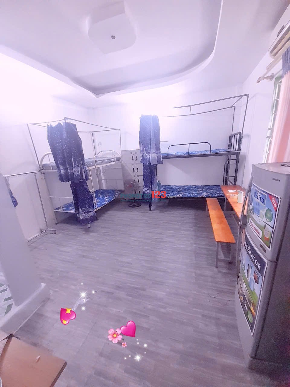 PHÒNG TRỌ TÂN PHÚ RỘNG 30M2 MỚI XÂY, ĐẦY ĐỦ NỘI THẤT, CỬA SỔ THOÁNG