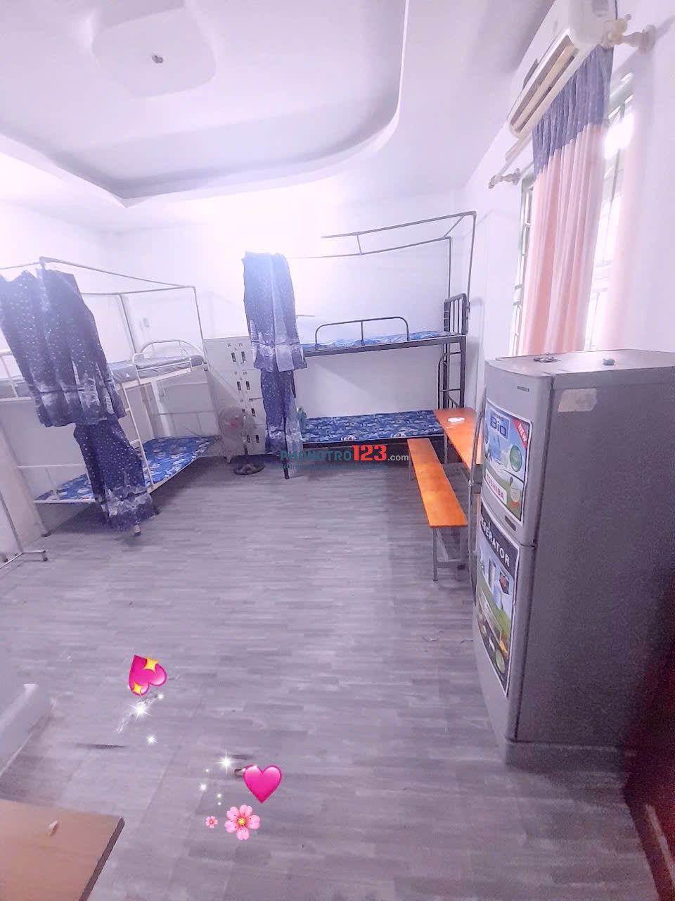 PHÒNG TRỌ TÂN PHÚ RỘNG 30M2 MỚI XÂY, ĐẦY ĐỦ NỘI THẤT, CỬA SỔ THOÁNG