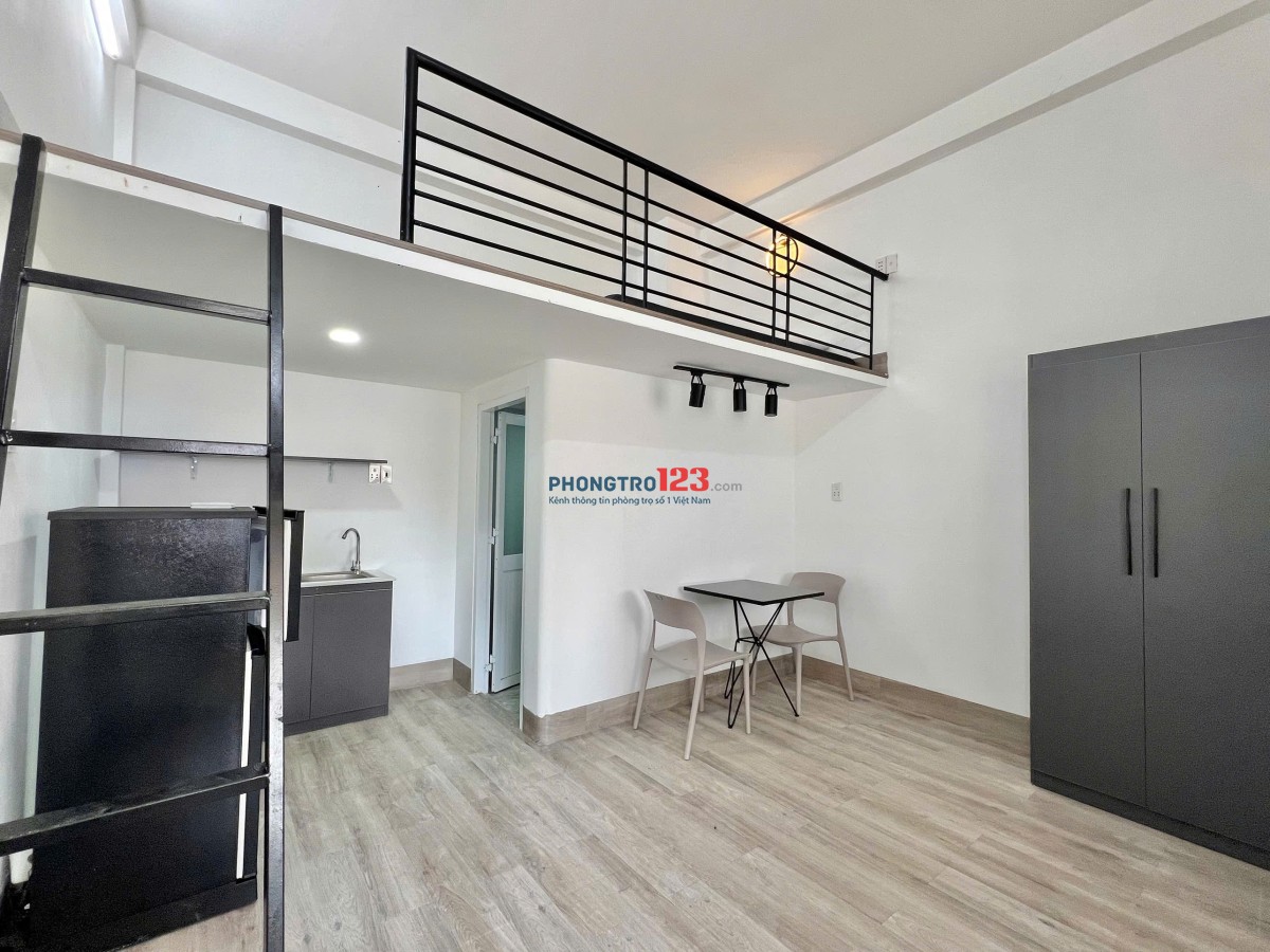 Cho Thuê Phòng Có Gác 30m2 – Full Nội Thất – Cửa Sổ Trời / Ban Công– Gần Sân Bay, Tân Bình