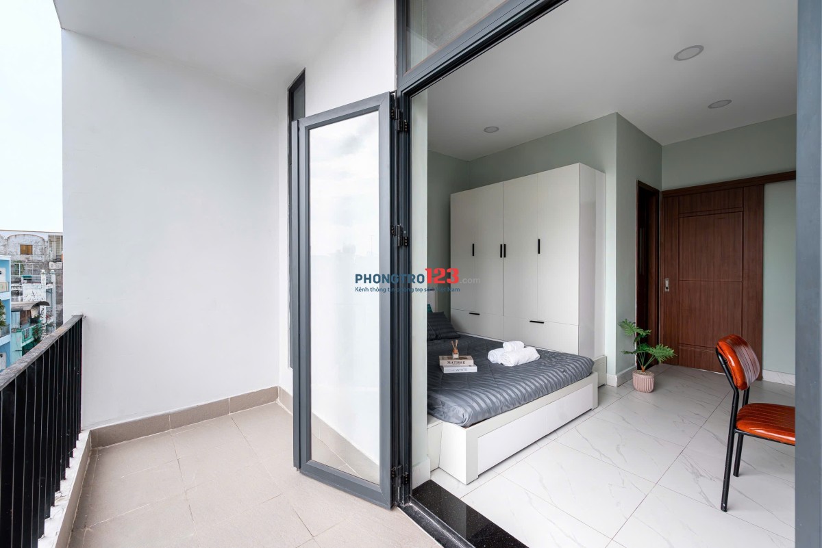Cho Thuê Studio Ban Công Máy Giặt Riêng – Full Nội Thất – Khu Bảy Hiền, Tân Bình