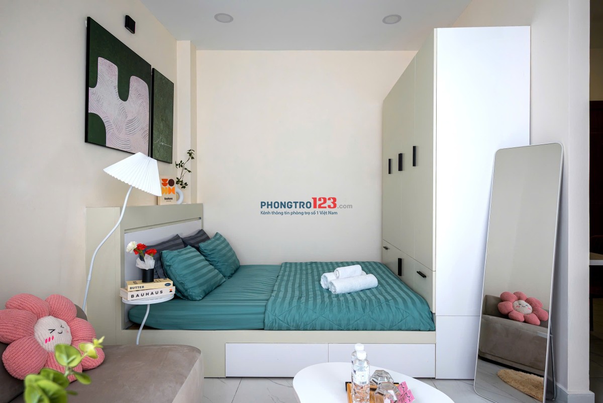 Cho Thuê Studio Ban Công Máy Giặt Riêng – Full Nội Thất – Khu Bảy Hiền, Tân Bình
