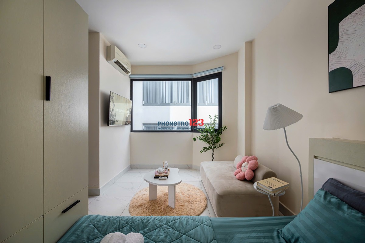 Cho Thuê Studio Ban Công Máy Giặt Riêng – Full Nội Thất – Khu Bảy Hiền, Tân Bình