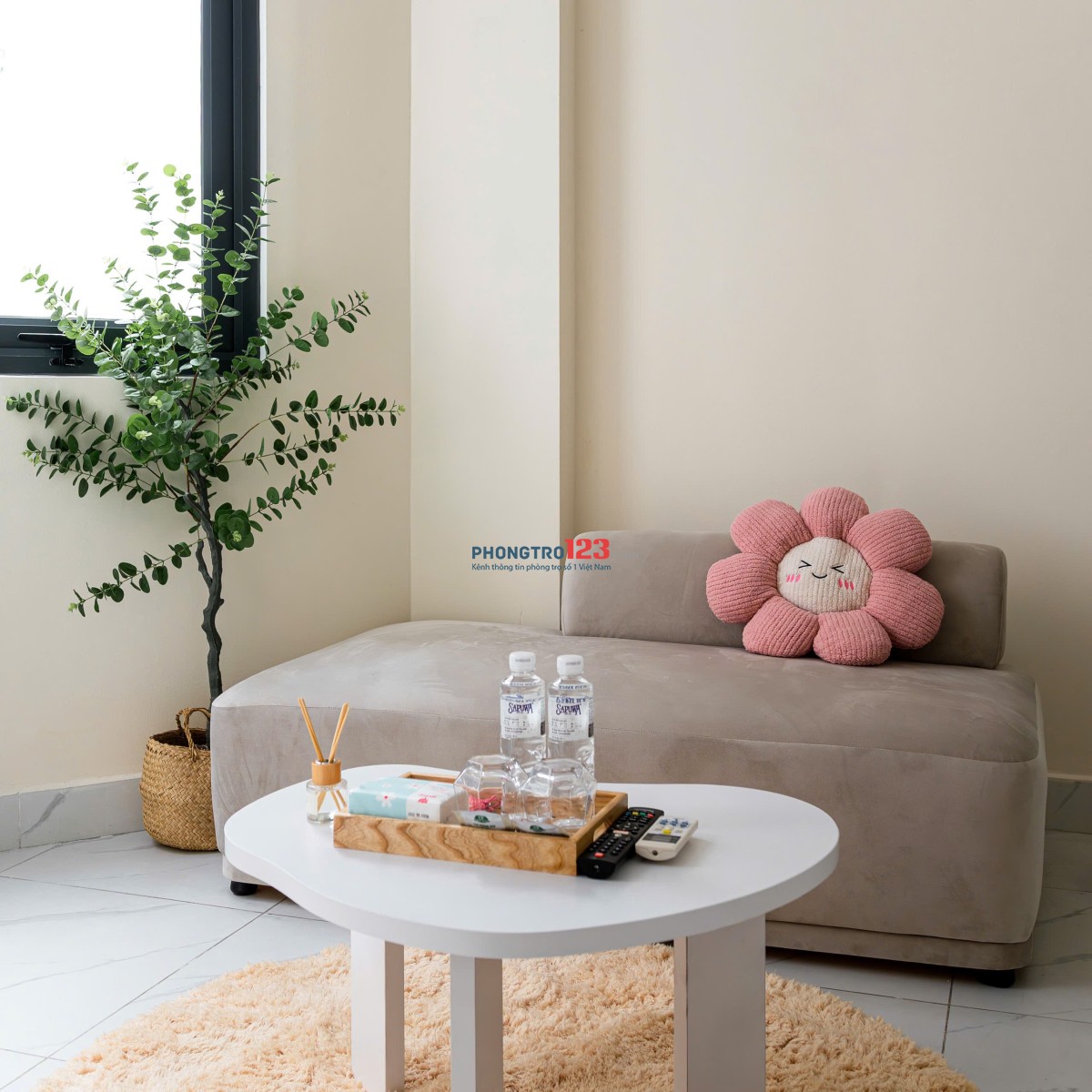 Cho Thuê Studio Ban Công Máy Giặt Riêng – Full Nội Thất – Khu Bảy Hiền, Tân Bình