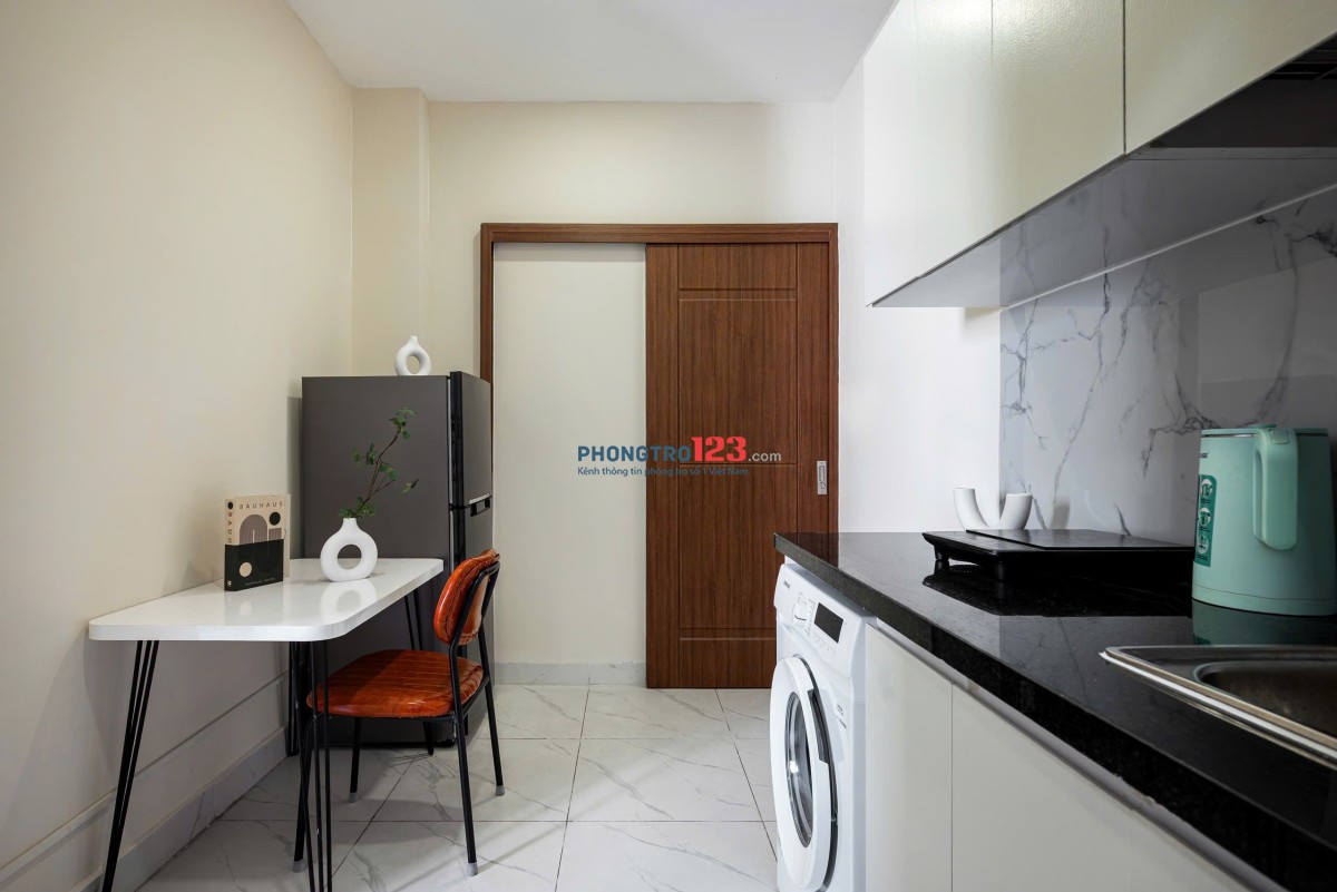 Cho Thuê Studio Ban Công Máy Giặt Riêng – Full Nội Thất – Khu Bảy Hiền, Tân Bình