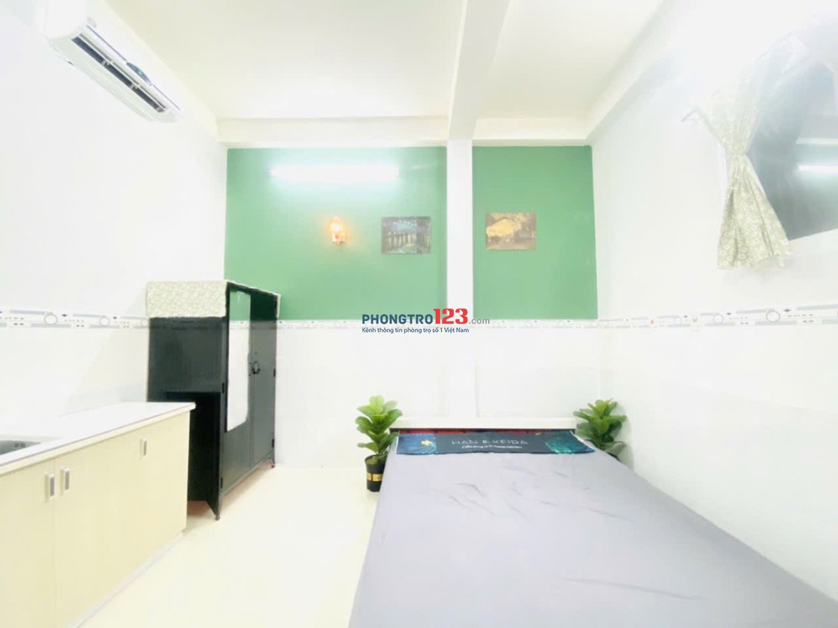 Cho thuê phòng cửa sổ Mã Lộ quận 1 đi bộ ra chợ Tân Định gần ĐH Kiến Trúc, ĐH Mở, ĐH Kinh Tế