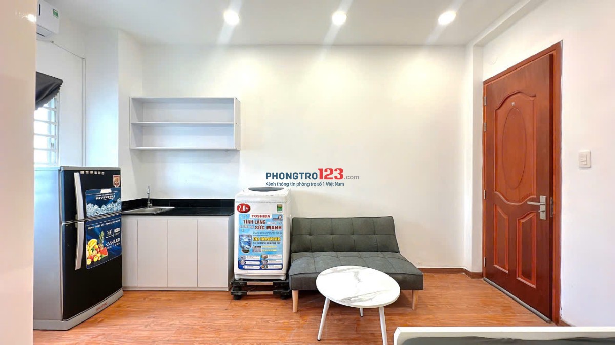 CHO THUÊ PHÒNG TRỌ LÊ VĂN SỸ QUẬN 3 CÓ MÁY GIẶT RIÊNG, GẦN ĐH KINH TẾ, ĐH SƯ PHẠM FULL NỘI THẤT