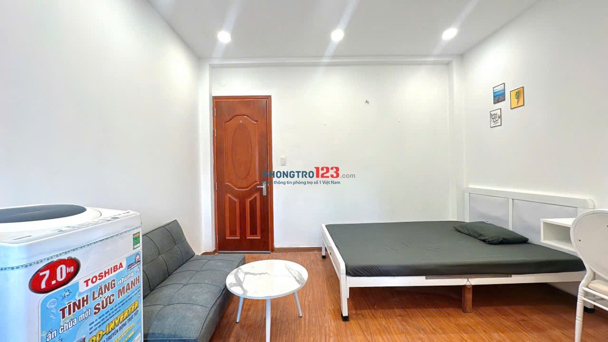 CHO THUÊ PHÒNG TRỌ LÊ VĂN SỸ QUẬN 3 CÓ MÁY GIẶT RIÊNG, GẦN ĐH KINH TẾ, ĐH SƯ PHẠM FULL NỘI THẤT