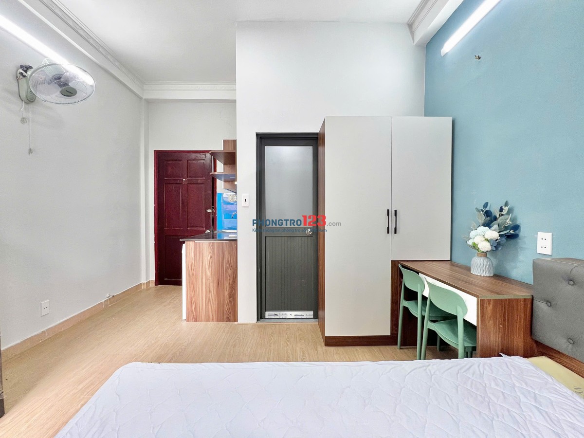 CĂN HỘ STUDIO BÙI HỮU NGHĨA FULL NỘI THẤT, BAN CÔNG, MÁY GIẶT RIÊNG GIÁP Q1 - CHỢ BÀ CHIỂU