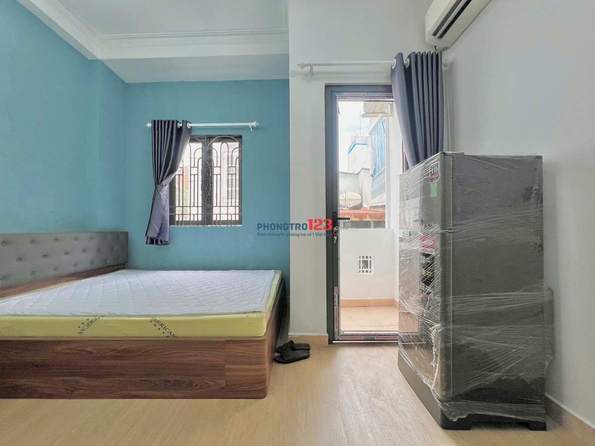 CĂN HỘ STUDIO BÙI HỮU NGHĨA FULL NỘI THẤT, BAN CÔNG, MÁY GIẶT RIÊNG GIÁP Q1 - CHỢ BÀ CHIỂU