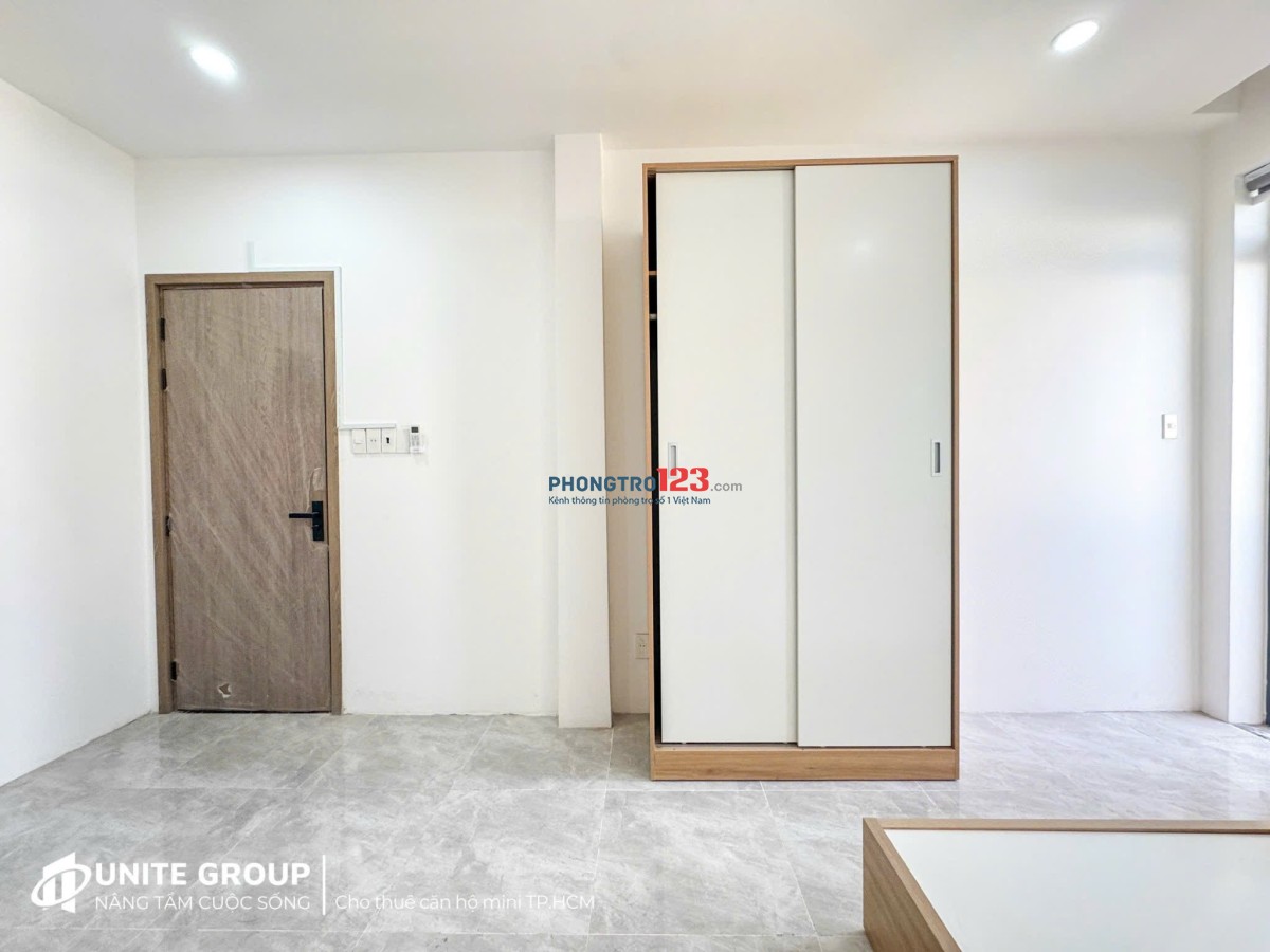 KHAI TRƯƠNG 1 PHÒNG NGỦ CỬA SỔ VÀ BAN CÔNG LỚN - THANG MÁY Ở BÌNH THẠNH GIÁP Q3,Q1