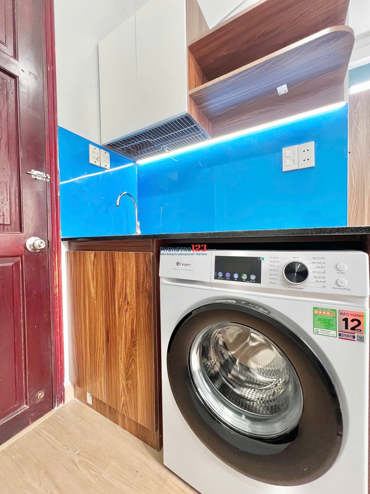 Phòng Trọ Mới Xây Full Nội Thất Máy Giặt Riêng Bùi Hữu Nghĩa - Gần chợ Bà Chiểu - Giáp Q1 0773443410