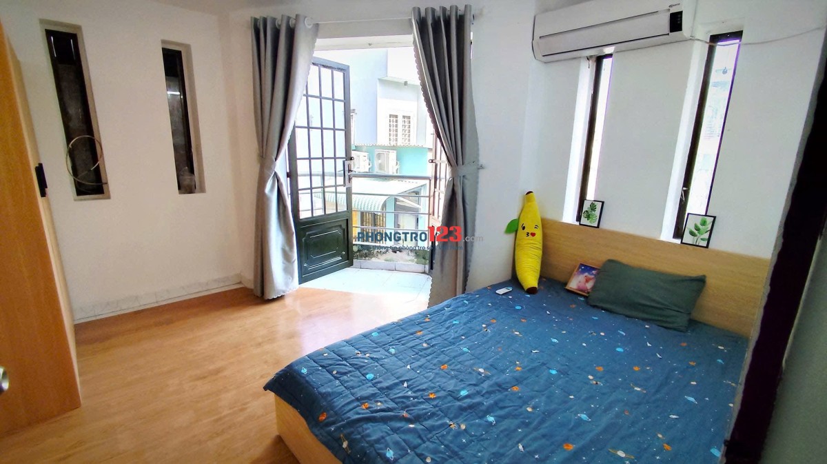 Cho thuê phòng ban công Đồng Nai quận 10 gần ĐH Huflit, ĐH Bách Khoa, CV Lê Thị Riêng, Siêu thị GO!