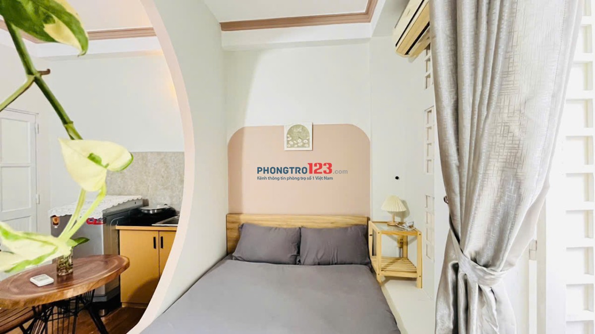CHO THUÊ STUDIO PHAN XÍCH LONG FULL NỘI THẤT, BAN CÔNG THOÁNG MÁT GIÁP BÌNH THẠNH