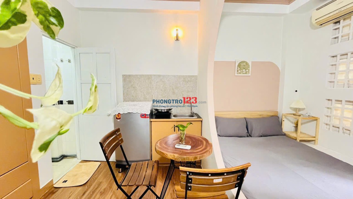 CHO THUÊ STUDIO PHAN XÍCH LONG FULL NỘI THẤT, BAN CÔNG THOÁNG MÁT GIÁP BÌNH THẠNH