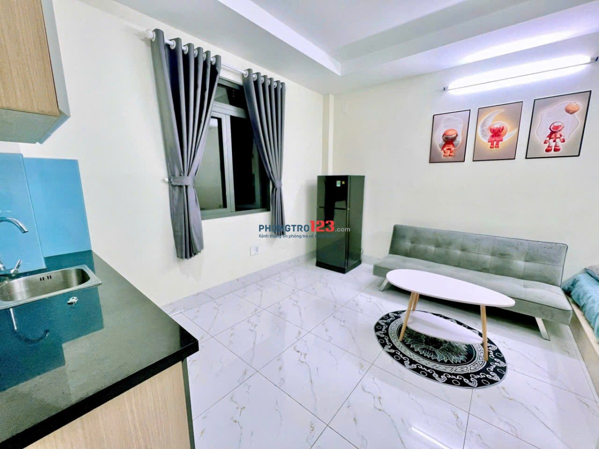 CHO THUÊ CĂN HỘ STUDIO PHAN XÍCH LONG 33M2 CỬA SỔ LỚN, FULL NỘI THẤT, PHÒNG THOÁNG GIÁP BÌNH THẠNH