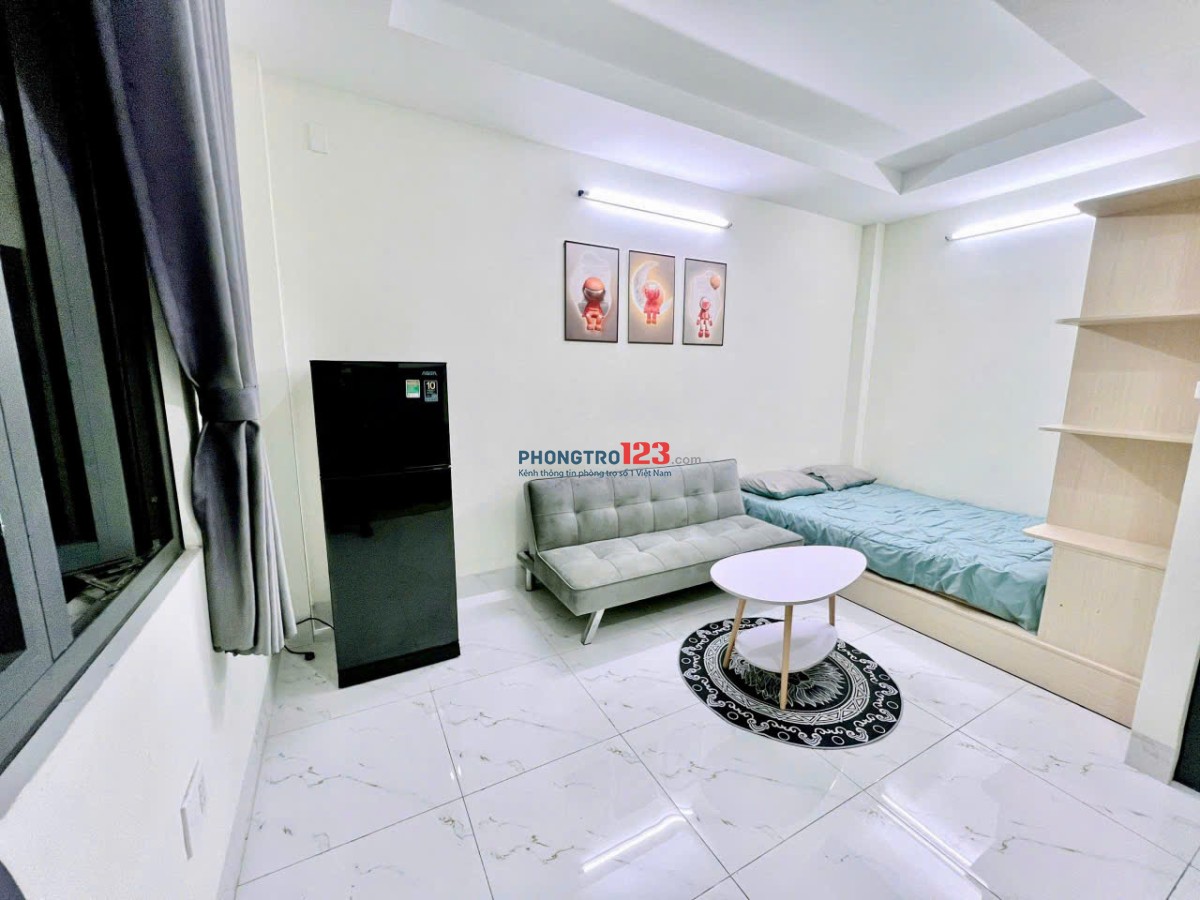 CHO THUÊ CĂN HỘ STUDIO PHAN XÍCH LONG 33M2 CỬA SỔ LỚN, FULL NỘI THẤT, PHÒNG THOÁNG GIÁP BÌNH THẠNH