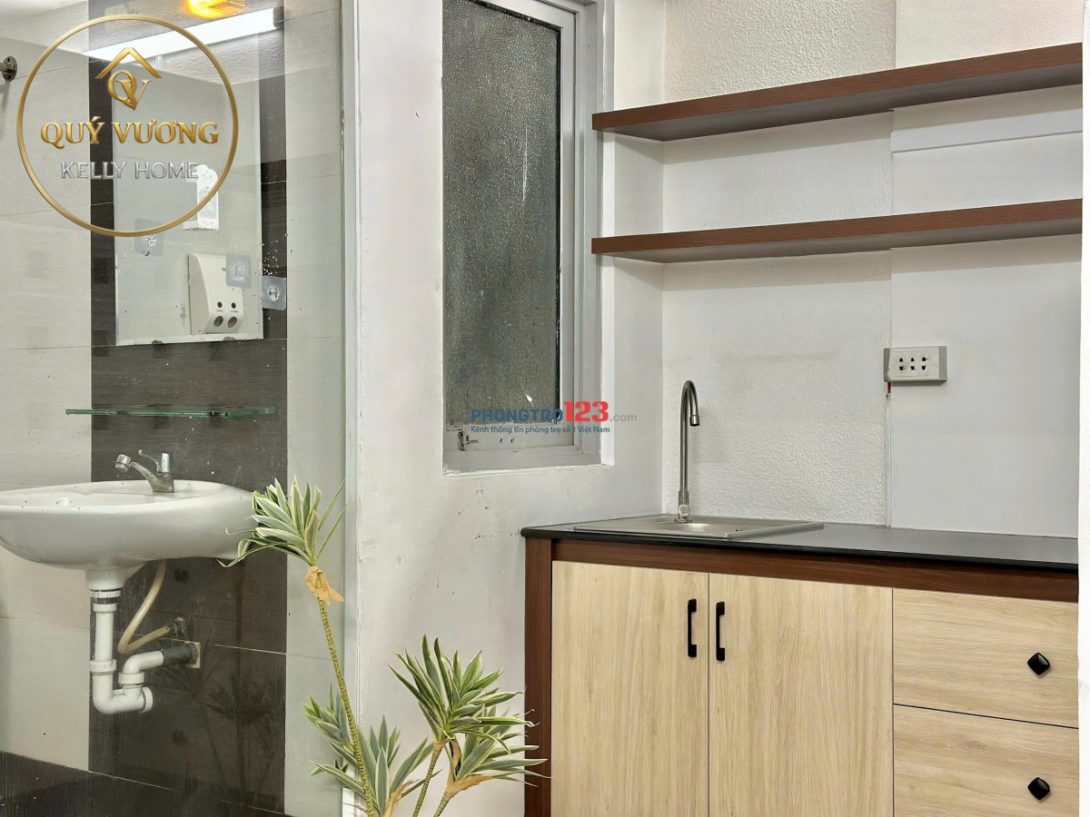 CHO THUÊ CĂN HỘ STUDIO PHAN XÍCH LONG FULL NỘI THẤT, TÁCH BẾP, GIÁP BÌNH THẠNH- KHU ĂN UỐNG VẠN KIẾP