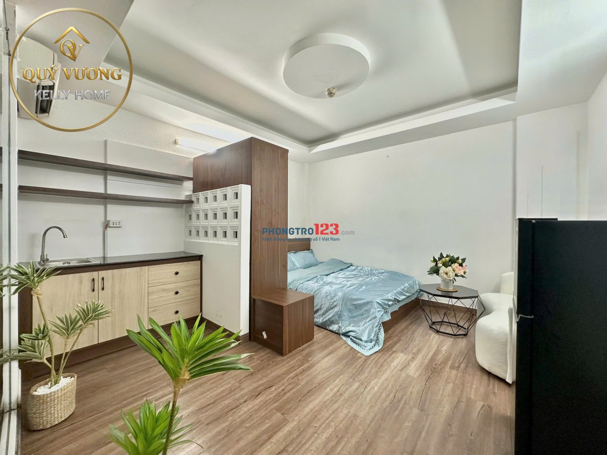 CHO THUÊ CĂN HỘ STUDIO PHAN XÍCH LONG FULL NỘI THẤT, TÁCH BẾP, GIÁP BÌNH THẠNH- KHU ĂN UỐNG VẠN KIẾP