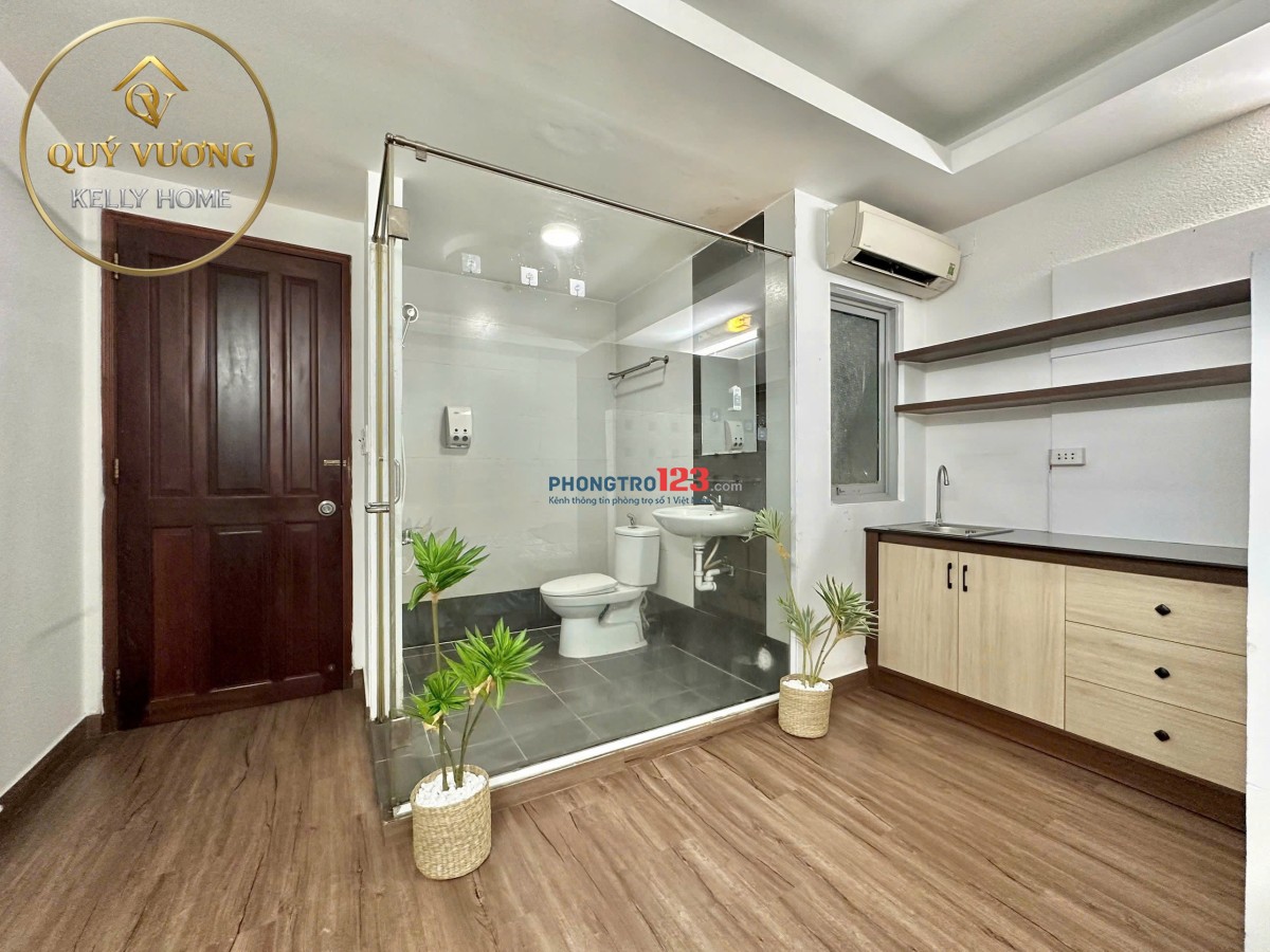 CHO THUÊ CĂN HỘ STUDIO PHAN XÍCH LONG FULL NỘI THẤT, TÁCH BẾP, GIÁP BÌNH THẠNH- KHU ĂN UỐNG VẠN KIẾP