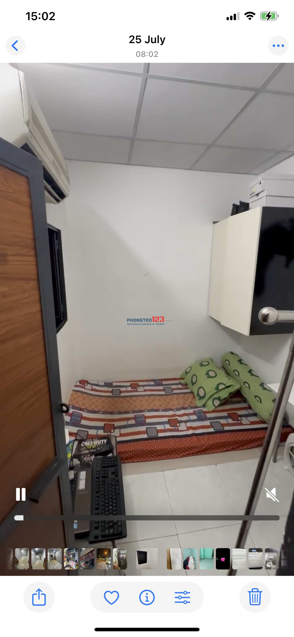 Cho thuê phòng đầy đủ nội thất máy lạnh q4