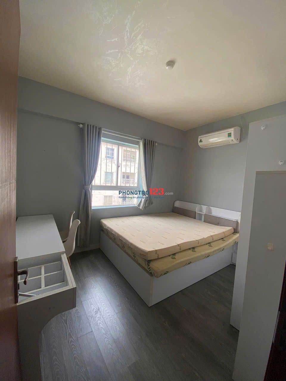 Chung cư Đất Phương Nam, Chu VĂn An, BT: 90m2, 3p ngủ, full nt, 15tr5