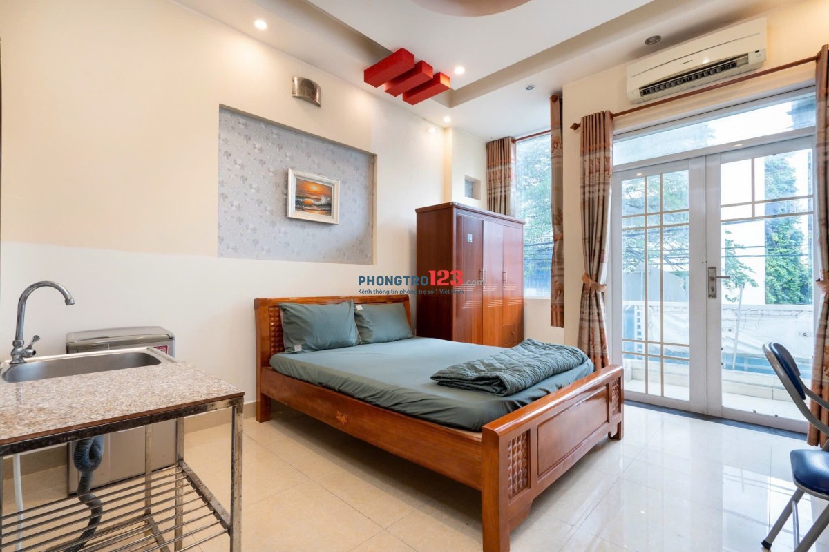 CHO THUÊ PHÒNG TRỌ PHÚ NHUẬN FULL NỘI THẤT 30M2- BAN CÔNG THOÁNG