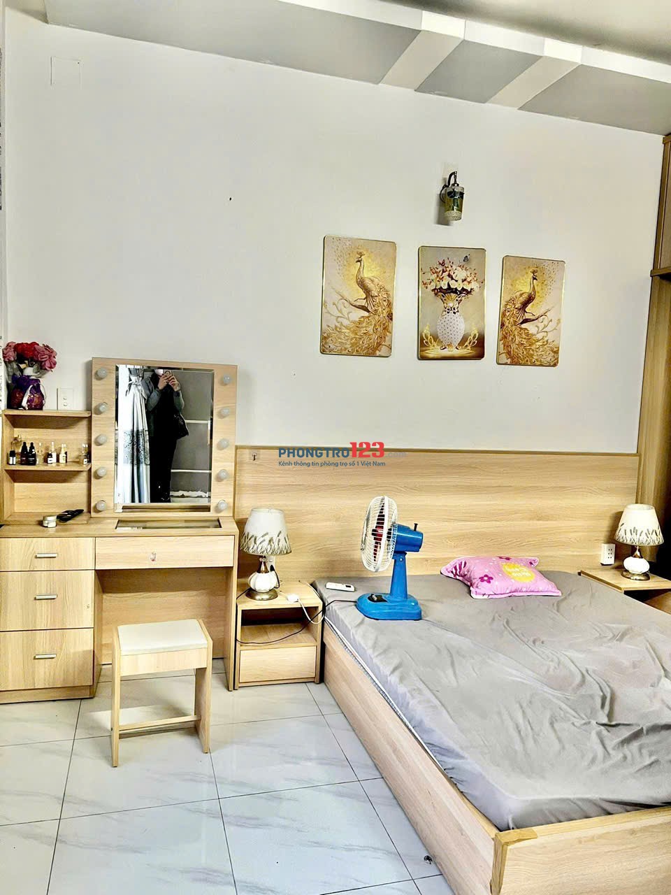 CHO THUÊ NHÀ NGUYÊN CĂN FULL NỘI THẤT. HẺM MÃ LÒ, Q.BÌNH TÂN. 4x16m. 3 LẦU 5PN 5WC + SÂN THƯỢNG