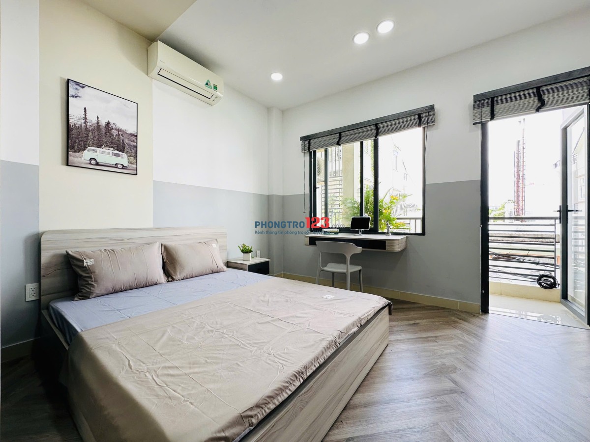 CHO THUÊ PHÒNG STUDIO BAN CÔNG 45m2 - TRƯỜNG CHINH TÂN BÌNH - ĐẦY ĐỦ TIỆN NGHI - TRỐNG SẴN