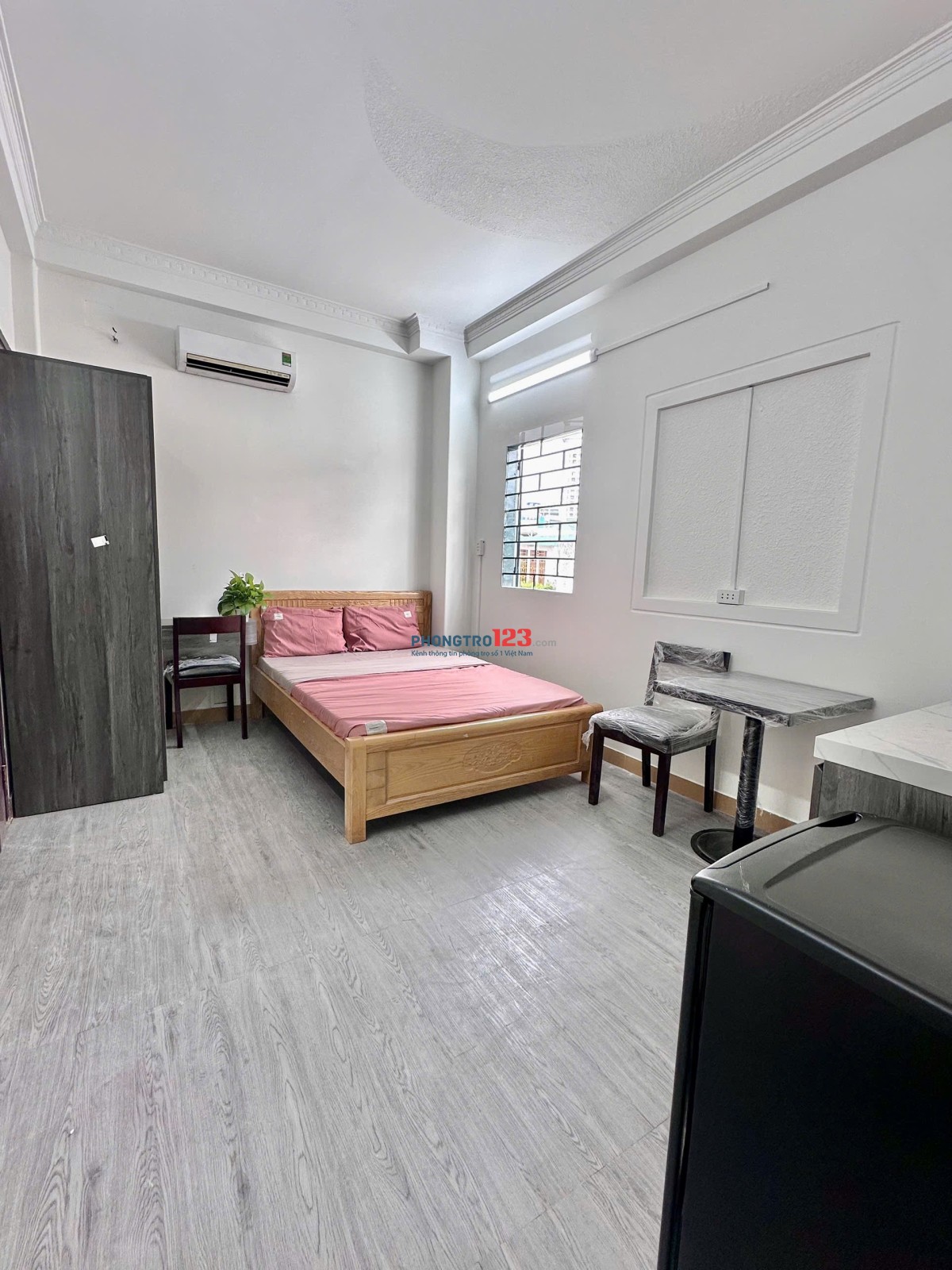 Cho thuê phòng mới Trần Quang Diệu quận 3 giao Trường Sa, gần Co.opmart Nhiêu Lộc, ĐH Sư Phạm