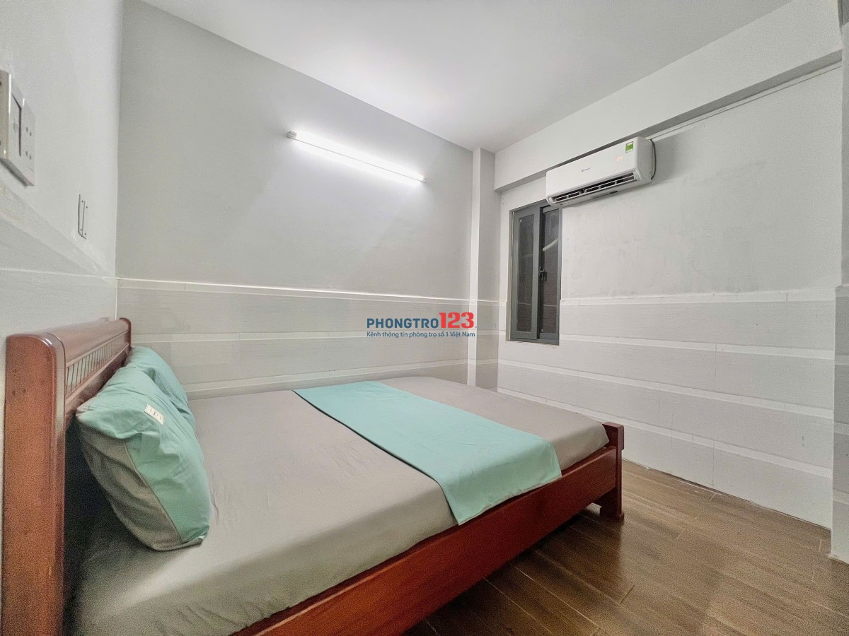 PHÒNG FULL NỘI THẤT PHÒNG NGỦ RIÊNG NGAY LÊ THỊ CHỢ