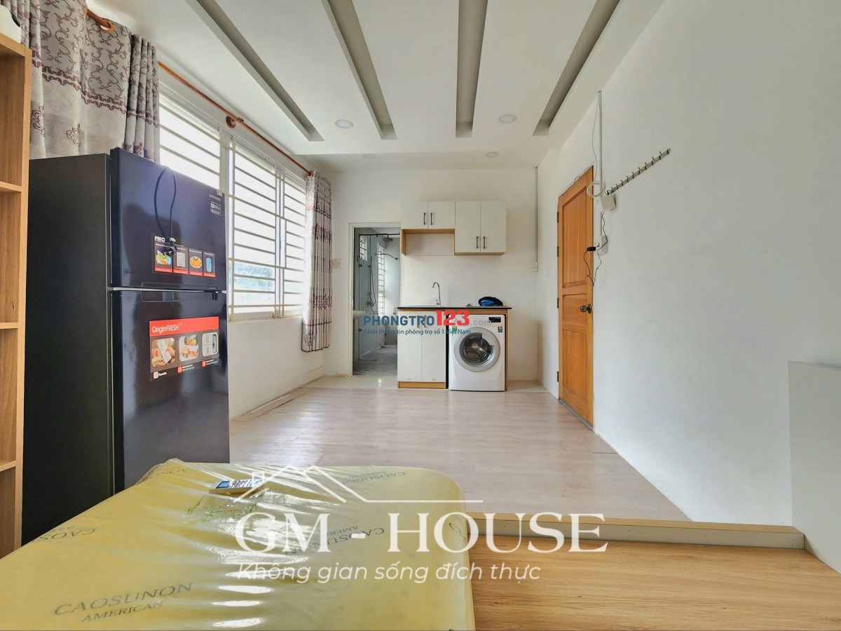 Cho Thuê Phòng Mới_Full nội thất, Máy giặt riêng có cửa sổ trời_Bình Thạnh gần Chợ Bà Chiểu, giáp Q1