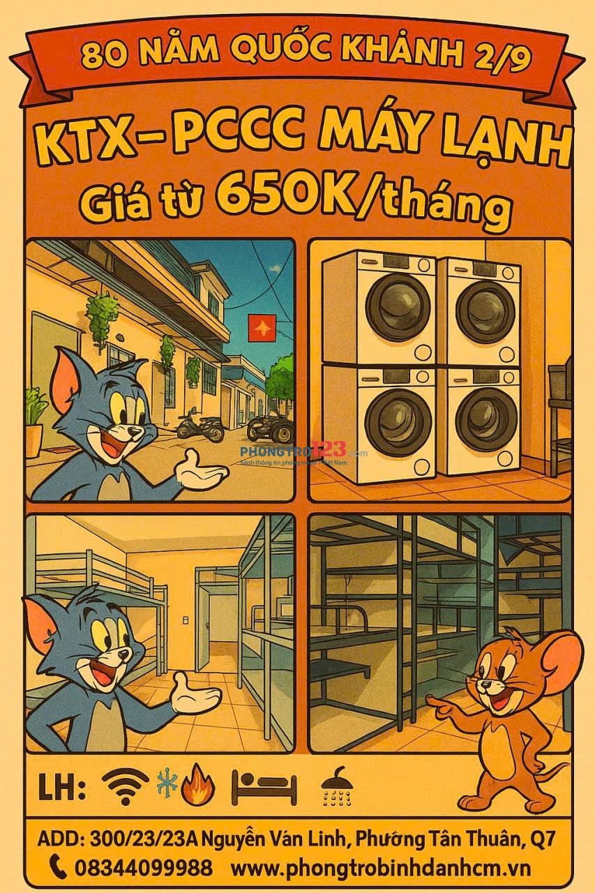 Cho thuê ký túc xá 300 Nguyễn Văn Linh