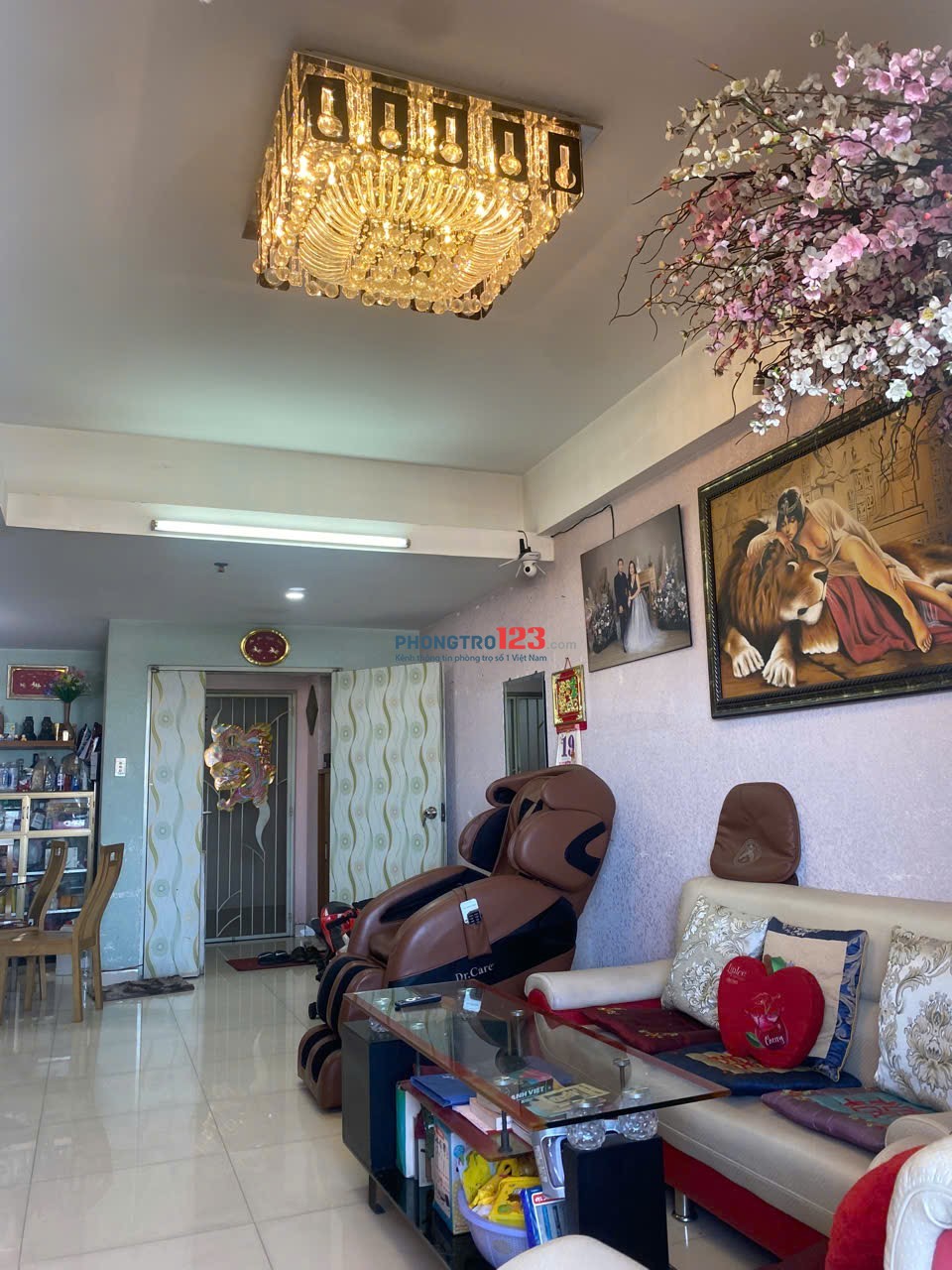 CHO THUÊ CĂN HỘ CC VĨNH TƯỜNG - ĐƯỜNG LỘ TẺ -Q.BÌNH TÂN - FULL NỘI THẤT - 120m2 - 3PN 2WC. 9TRIỆU/TH