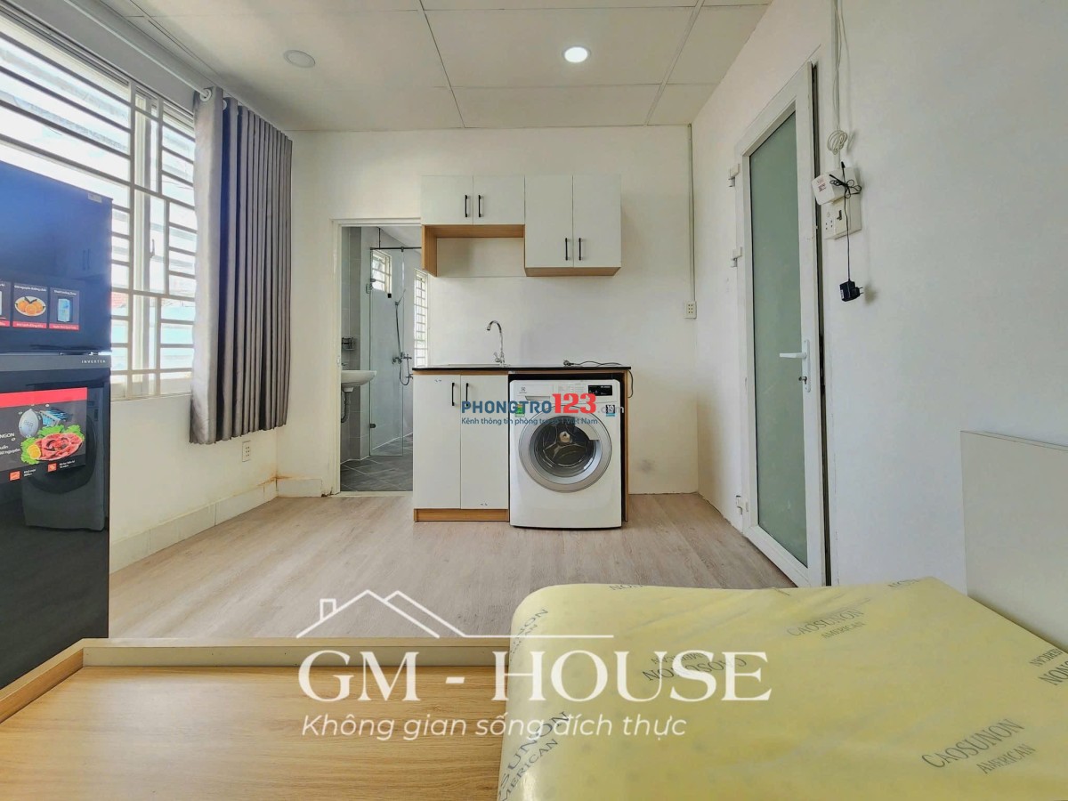 Cho Thuê Phòng Mới_Full nội thất, Máy giặt riêng có cửa sổ trời_Bình Thạnh gần Chợ Bà Chiểu, giáp Q1