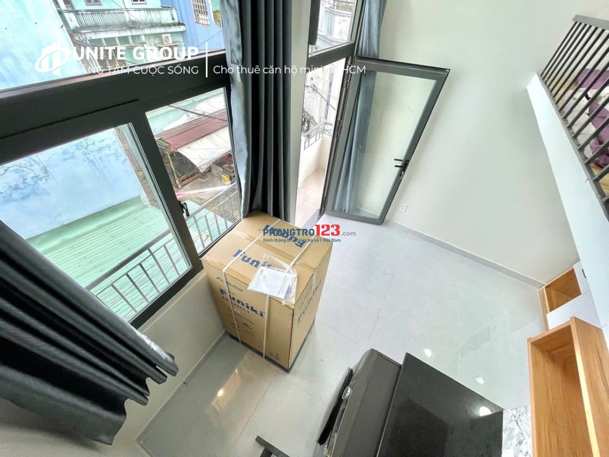 Căn Hộ Duplex Full Nội Thất, Ban Công Rộng Thoáng Gần Chợ Bà Chiểu