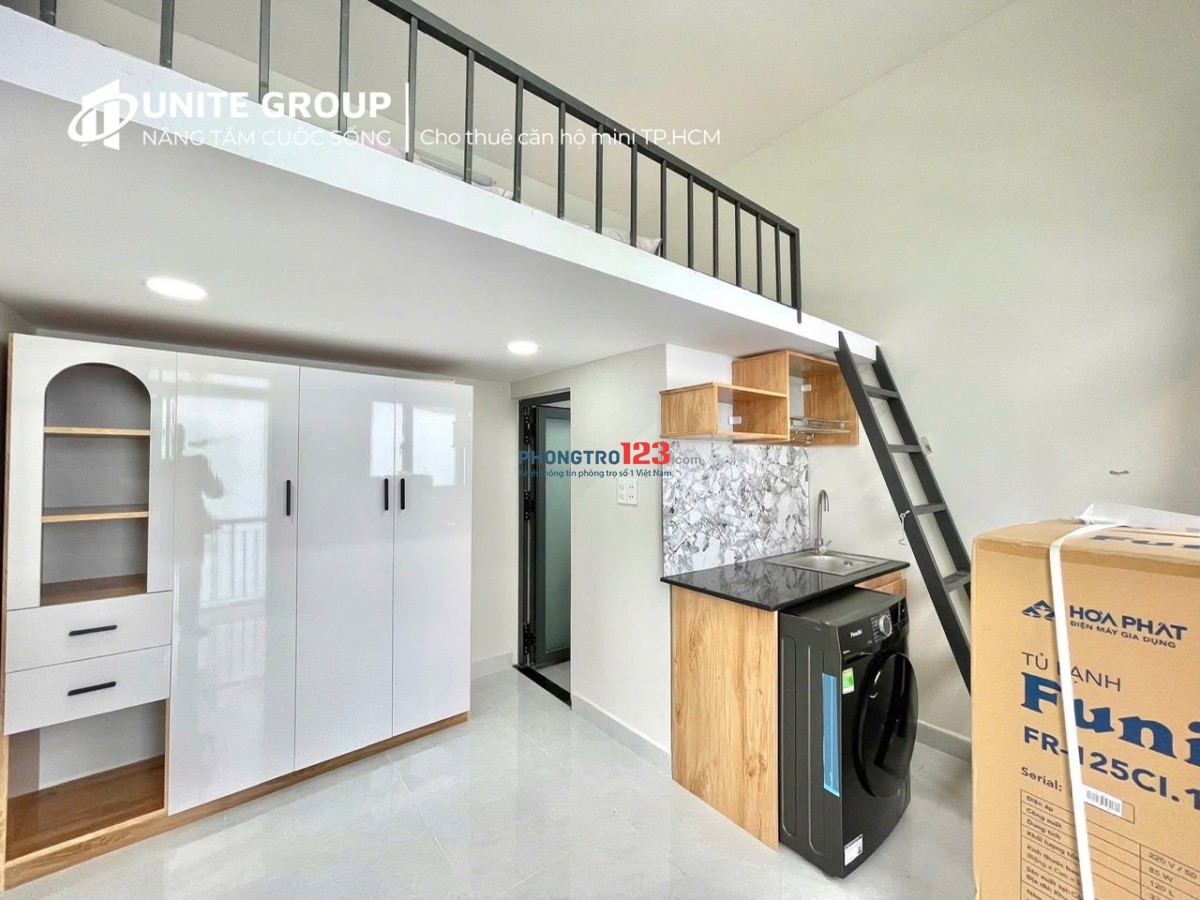 Căn Hộ Duplex Full Nội Thất, Ban Công Rộng Thoáng Gần Chợ Bà Chiểu