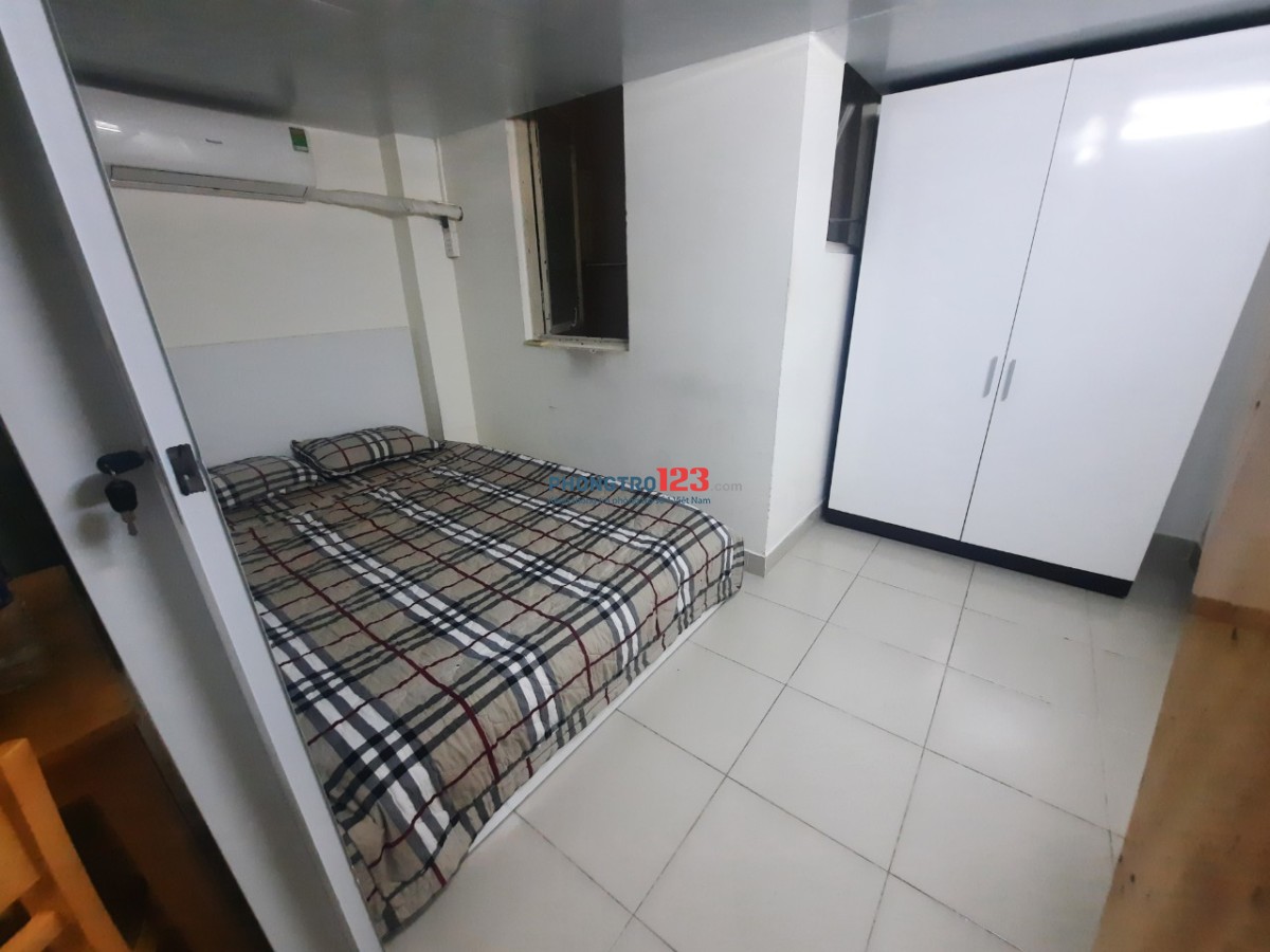 PHÒNG TRỌ 2 PHÒNG NGỦ, ĐẦY ĐỦ NỘI THẤT, CẠNH CHỢ HOÀNG HOA THÁM, KHU BÀU CÁT, ETOWN. CỘNG HOÀ