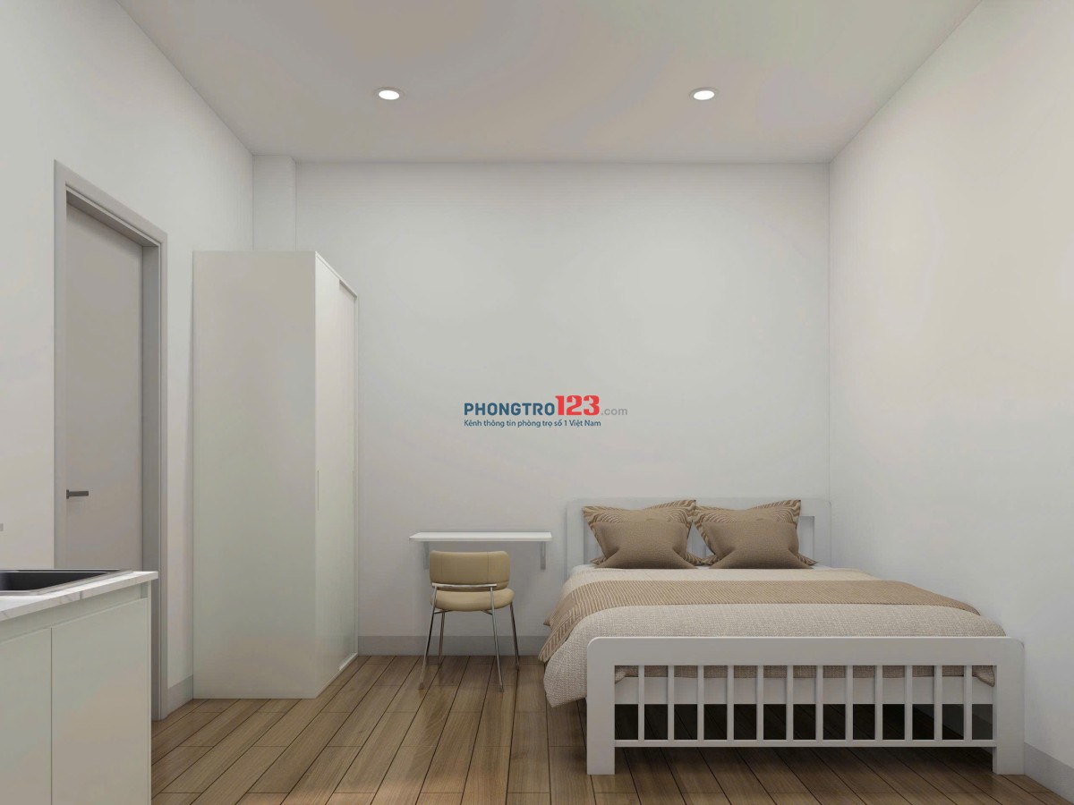 Phòng Trọ Tông Trắng Nhẹ Nhàng Full Nội Thất, Cửa Sổ Thoáng Mát, Gần Chợ Bà Chiểu