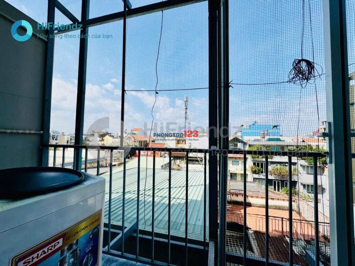 Cho thuê phòng trọ có Gác cao Full Nội thất 35m2 có Ban công - Máy giặt riêng Nguyễn Văn Đậu gần Q1