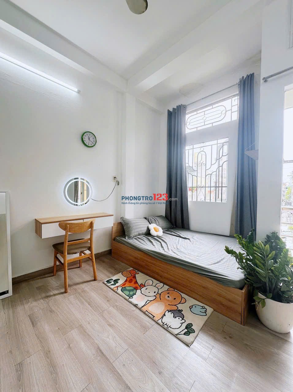 CHO THUÊ PHÒNG TRỌ QUẬN 3, 35M2, ĐƯỜNG NGUYỄN THIỆN THUẬT GẦN CHỢ BÀN CỜ