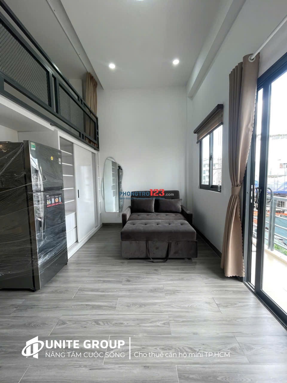 KHAI TRƯƠNG PHÒNG CÓ GÁC FULL NỘI THÁT 40m2 BAN CÔNG LỚN Ở BÌNH THẠNH GIÁP Q3,Q1 - LH: 0334998413