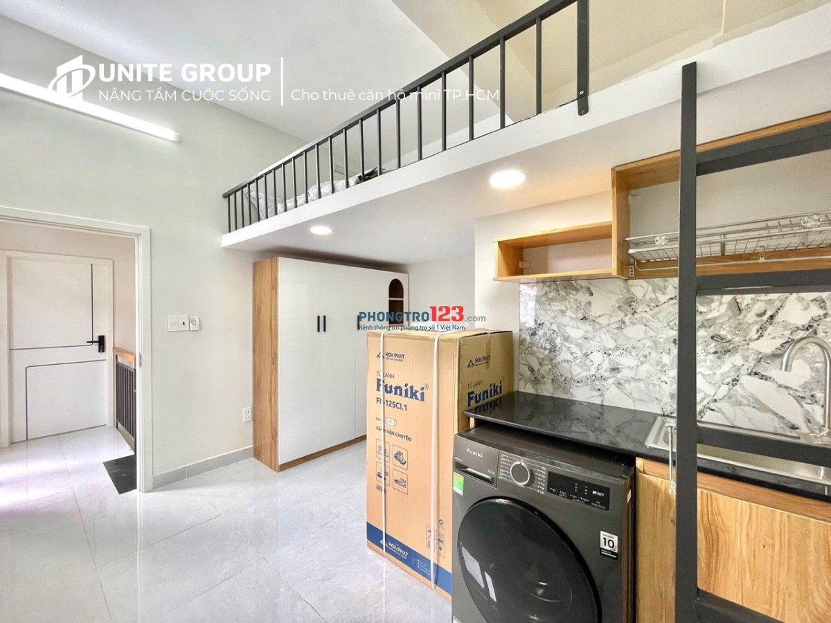CHO THUÊ PHÒNG DUPLEX CÓ BAN CÔNG, MÁY GIẶT, BẾP ĐIỆN RIÊNG GẦN HÀNG XANH.