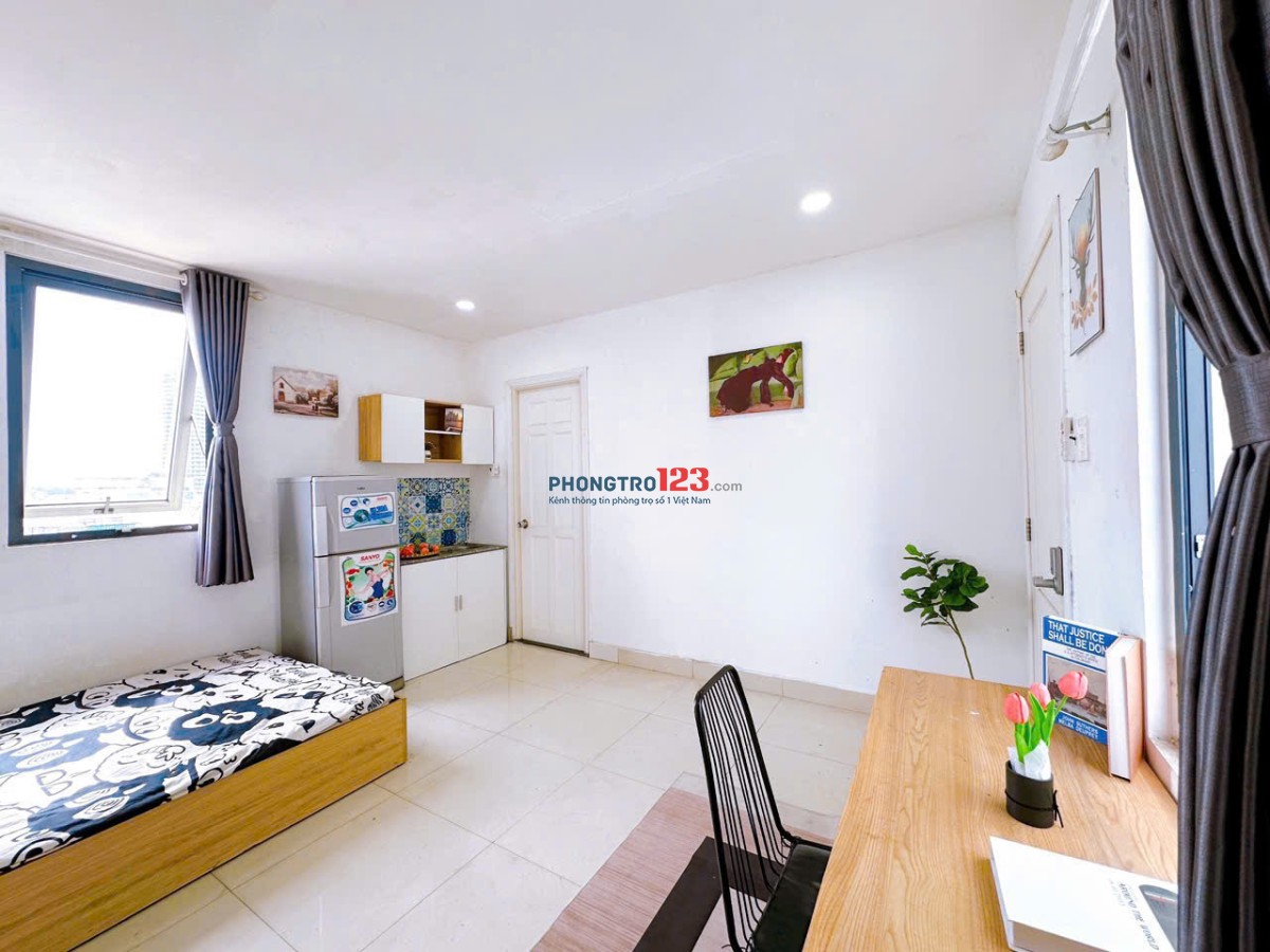 CHO THUÊ PHÒNG FULL NỘI THẤT 30m2 CỬA SỔ ĐÓN NẮNG Ở BÌNH THẠNH GIÁP Q3,Q1 - LH: 0334998413