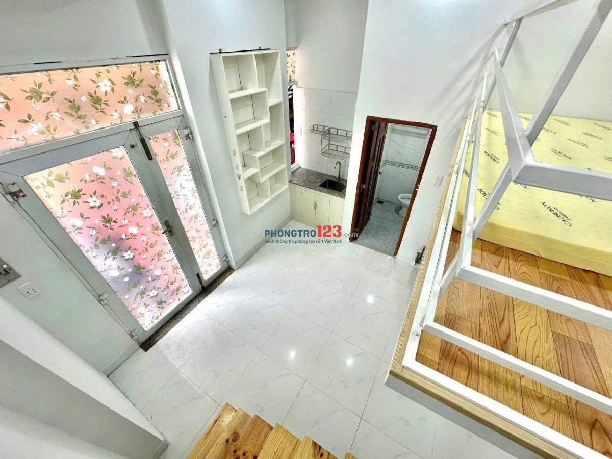 CHO THUÊ PHÒNG CÓ GÁC FULL NỘI THẤT 40m2 Ở TỪ 2-4 NGƯỜI Ở BÌNH THẠNH GẦN ĐH VĂN LANG - LH 0334998413